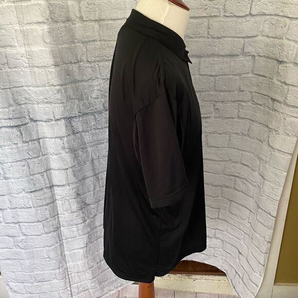 Wear Guard men L 3 button dri wear short sleeve 2 bundle polos black - Picture 5 of 9